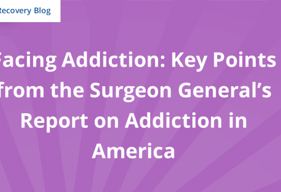 Facing Addiction: Points from the Surgeon General’s Report on Addiction Banner