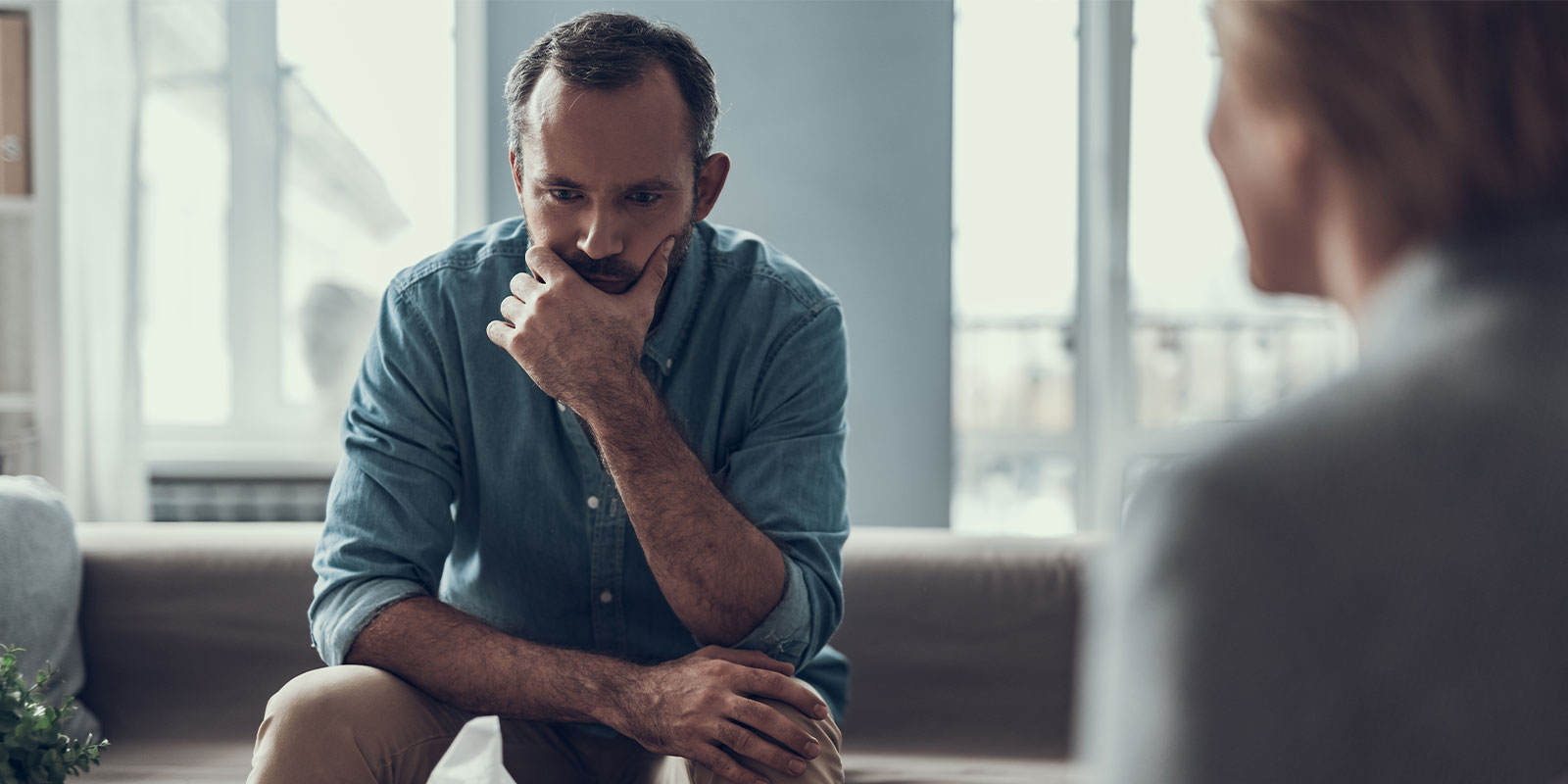 older man sitting in Individual Therapy