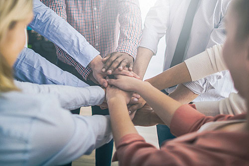 individuals participating in an intensive outpatient program at an addiction recovery center