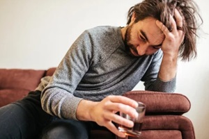male cannot stop drinking alcohol