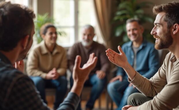 DC residents share experiences during IOP support group session