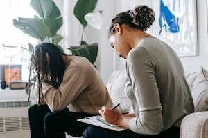 Frustrated Man in Individual Therapy Session in DC