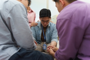 Group of Friends Support A Person to Overcome Mental Health Challenges