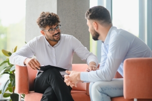 Therapist Listening to Patient in Mental Health Assessment Session