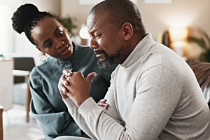 Frustrated Man in Individual Therapy Session in DC