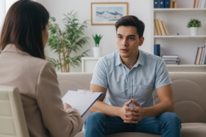 Man Having Therapy to Reduce Stigma