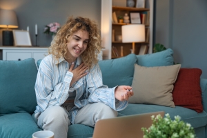 Woman Feeling Fine While Indivisual Therapy Session